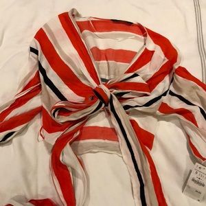 Zara wrap top